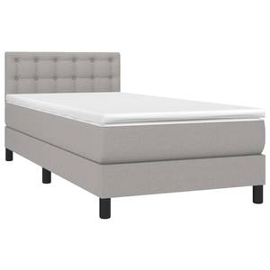 Boxspringbett 3017265-25 Hellgrau - Tiefe: 203 cm