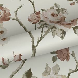 papier peint fleurs vintage 7127 Beige