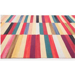 Tapis de salon coton moderne GRICK Fibres naturelles - 140 x 200 cm