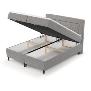 Boxspringbett Nea Grau - Breite: 180 cm