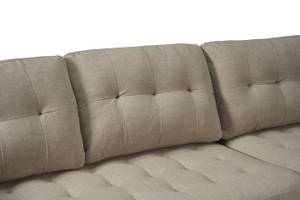 Chaiselongsofa Marino Braun - Textil - 219 x 82 x 151 cm