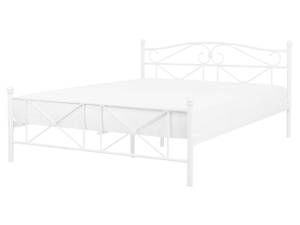 Lit double RODEZ Blanc - Largeur : 166 cm