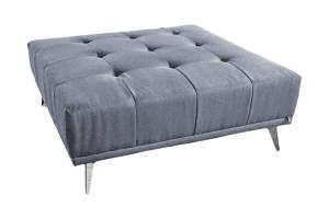 Hocker WIOLO Stoff Gris lumineux