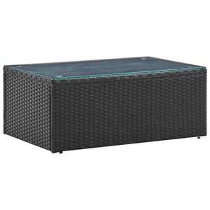 Gartenmöbel-Set (4-teilig) 3006305 Schwarz - Polyrattan - 50 x 33 x 80 cm