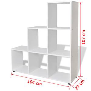 Étagère à livres 292043-1 Blanc - 104 x 107 cm