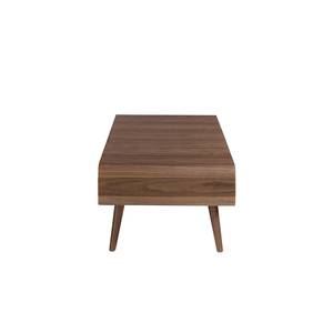 Table basse en bois de noyer Marron - Bois/Imitation - En partie en bois massif - 120 x 43 x 60 cm
