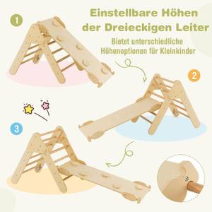 Klettergerüst mit doppelseitigen Rampe Holz