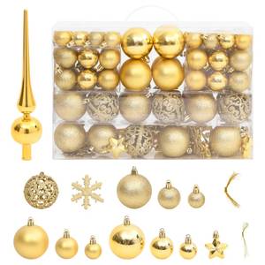 Weihnachtskugel Set (111-teilig) 3030307 Gold