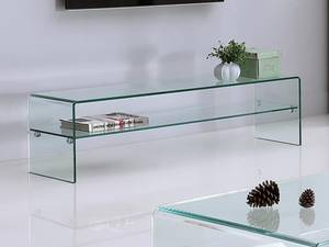 Banc TV STILEOS Verre - 40 x 40 x 140 cm