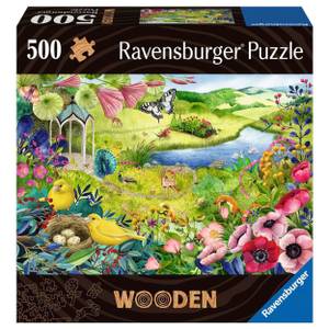 Holzpuzzle Wilder Garten Papier - 23 x 7 x 23 cm