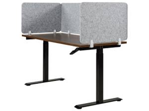 Cloison amovible de bureau SPLIT Gris - Textile - 130 x 50 x 1 cm