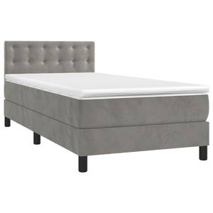 Boxspringbett 3017290-25 Hellgrau - Tiefe: 203 cm