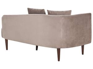 Chaiselongue CHAUMONT Beige - Eiche Dunkel - Taupe - Armlehne davorstehend rechts - Ecke davorstehend links