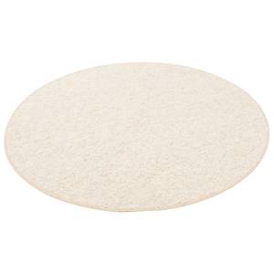 Luxus WollOptik Berber Juna Meliert Rund Beige - 100 x 100 cm