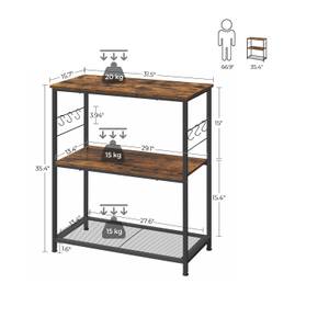 Küchenregal Standregal Braun - Holzwerkstoff - 40 x 90 x 80 cm