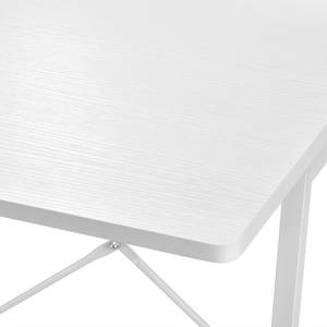 Schreibtisch Aalborg Weiß - Holzwerkstoff - 102 x 117 x 50 cm