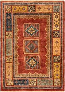 Tapis Kashkuli CXCI Rouge - Textile - 112 x 1 x 158 cm