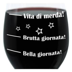 Weinglas XL Bella Giornata! Glas - 9 x 23 x 9 cm