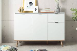 Kommode Göteborg weiß Sideboard Weiß - Holzwerkstoff - 120 x 85 x 40 cm