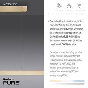 LED Pendellampe PURE MOTO-RISE Messing - Metall - 120 x 240 x 120 cm