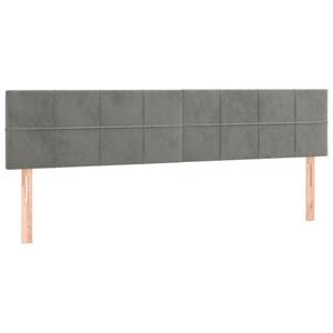 Boxspringbett 3017268-9 Hellgrau - Breite: 200 cm