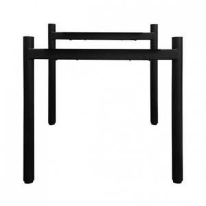 4 pieds table de repas métal noir H.65cm Noir - Métal - 78 x 71 x 5 cm
