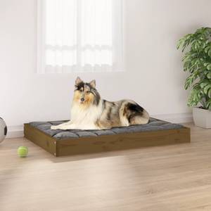 Hundebett 3015742 Braun - Massivholz - Holzart/Dekor - 92 x 9 x 64 cm