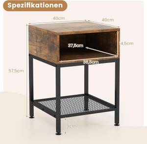 Beistelltisch VH33391OR Braun - Holzwerkstoff - 40 x 58 x 40 cm