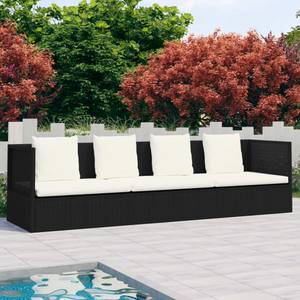 Gartenbett 3006097 Weiß - Kunststoff - Polyrattan - 60 x 58 x 200 cm