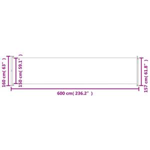 Seitenmarkise 3005012 Grau