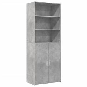 Highboard DE8839 Grau - Holzwerkstoff - 43 x 185 x 70 cm