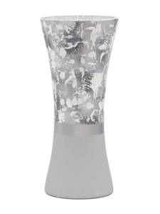 Handbemalte Glasvase Grau - Glas - 12 x 30 x 12 cm
