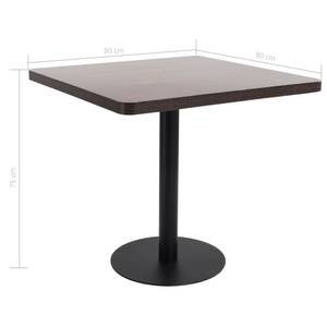 Bistrotisch 286434 Braun - Holzwerkstoff - Metall - 80 x 75 x 80 cm