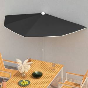 Garten Sonnenschirm 3006582 Schwarz - Metall - Textil - 90 x 195 x 180 cm