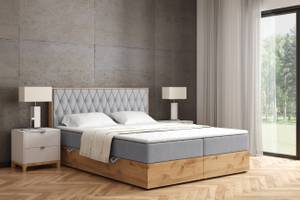 Boxspringbett LOLLY4 Hellgrau - Breite: 209 cm - H4