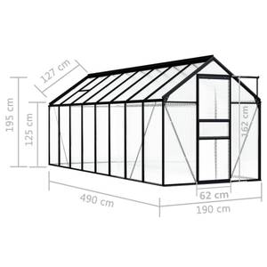 Gewächshaus 3000694 Breite: 490 cm