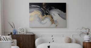 Leinwandbild Marmor Muster Glamour Stil 40 x 30 x 30 cm