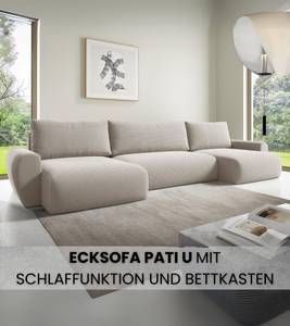 Ecksofa PATI U Weiß