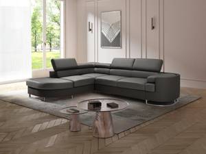 Schlafsofa MYSEN Grau - Kunstleder - 220 x 72 x 276 cm