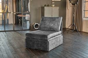 Fauteuil-lit DELLA Velvet Gris