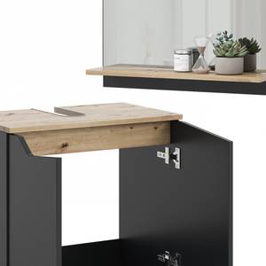 Badmöbel-Kombination Marelle 47693 Braun - Grau - Holzwerkstoff - 60 x 57 x 35 cm