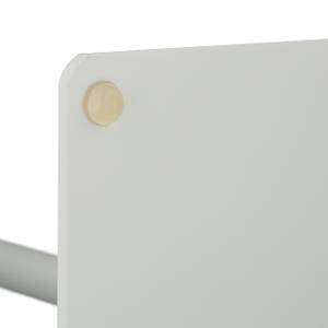 Weißer Toilettenpapierhalter Silber - Weiß - Metall - 20 x 71 x 20 cm