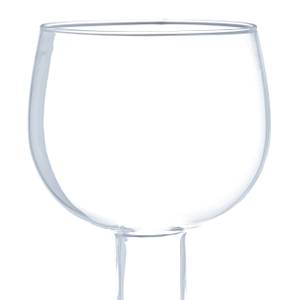 Weinflasche mit Glas 750 ml Schwarz - Silber - Glas - 9 x 30 x 9 cm