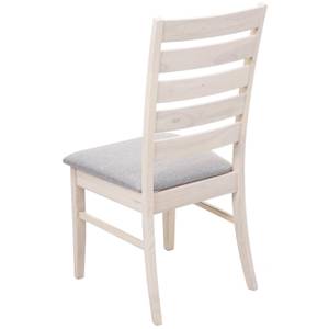 Chaise salle à manger G47 (lot de 2) Gris - En partie en bois massif - 47 x 100 x 58 cm