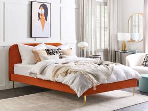 Doppelbett FLAYAT Gold - Orange - Breite: 193 cm