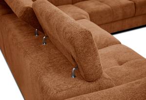 Ecksofa Calvera 5-Sitzer Dunkelorange