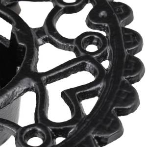 4x Chauffe-théières en fonte de fer Noir - Métal - 22 x 5 x 15 cm