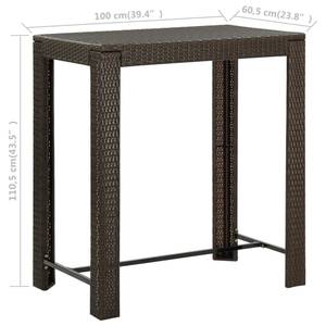 Bar-Set (5-teilig) 3011733-2 Braun - Metall - 61 x 111 x 100 cm