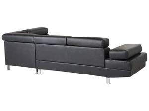 Ecksofa NORREA Schwarz - Silber