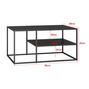 Couchtisch Solund Schwarz - 90 x 45 x 60 cm